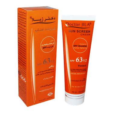 کرم ضدآفتاب SPF63 رنگی دکتر ژیلا